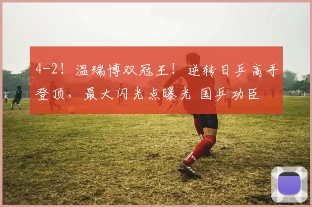 4-2！温瑞博双冠王！逆转日乒高手登顶，最大闪光点曝光 国乒功臣